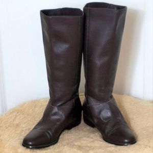 Brown Leather Riding Boots